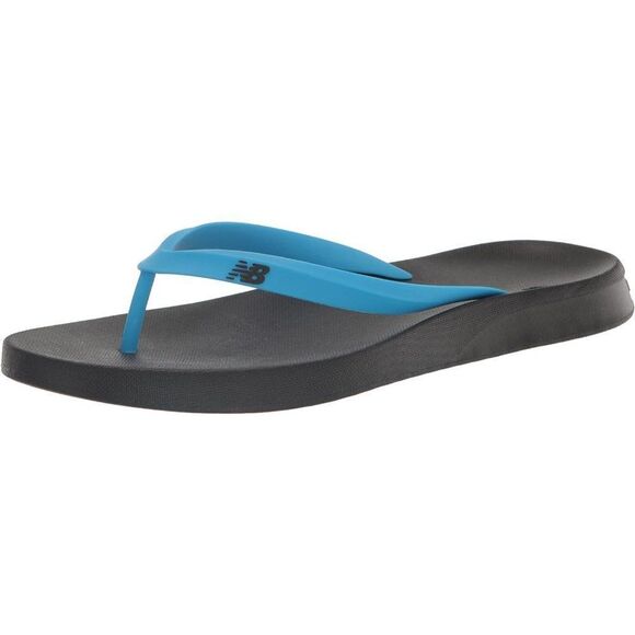 New Balance Men\'s Pool Locker Synthetic Flip Flop Sandals Black/Blue Size 12 NWT main image 10